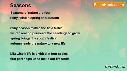 ramesh rai - Seasons