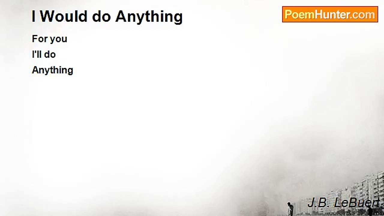J.B. LeBuert - I Would do Anything