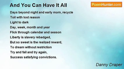 Danny Draper - And You Can Have It All