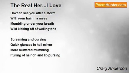 Craig Anderson - The Real Her...I Love