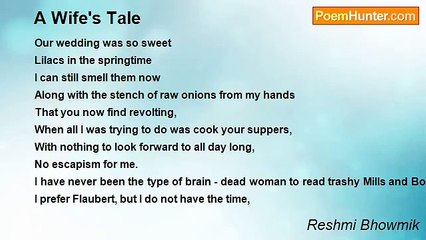 Reshmi Bhowmik - A Wife's Tale