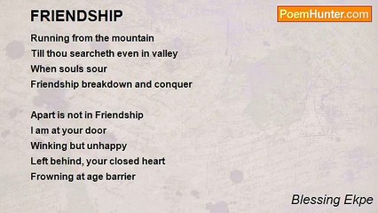 Blessing Ekpe - FRIENDSHIP