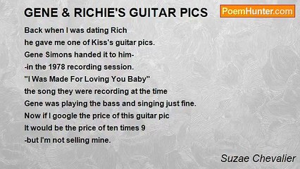 Suzae Chevalier - GENE & RICHIE'S GUITAR PICS