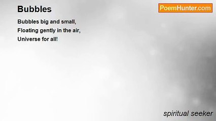 spiritual seeker - Bubbles