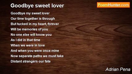 Adrian Pena - Goodbye sweet lover
