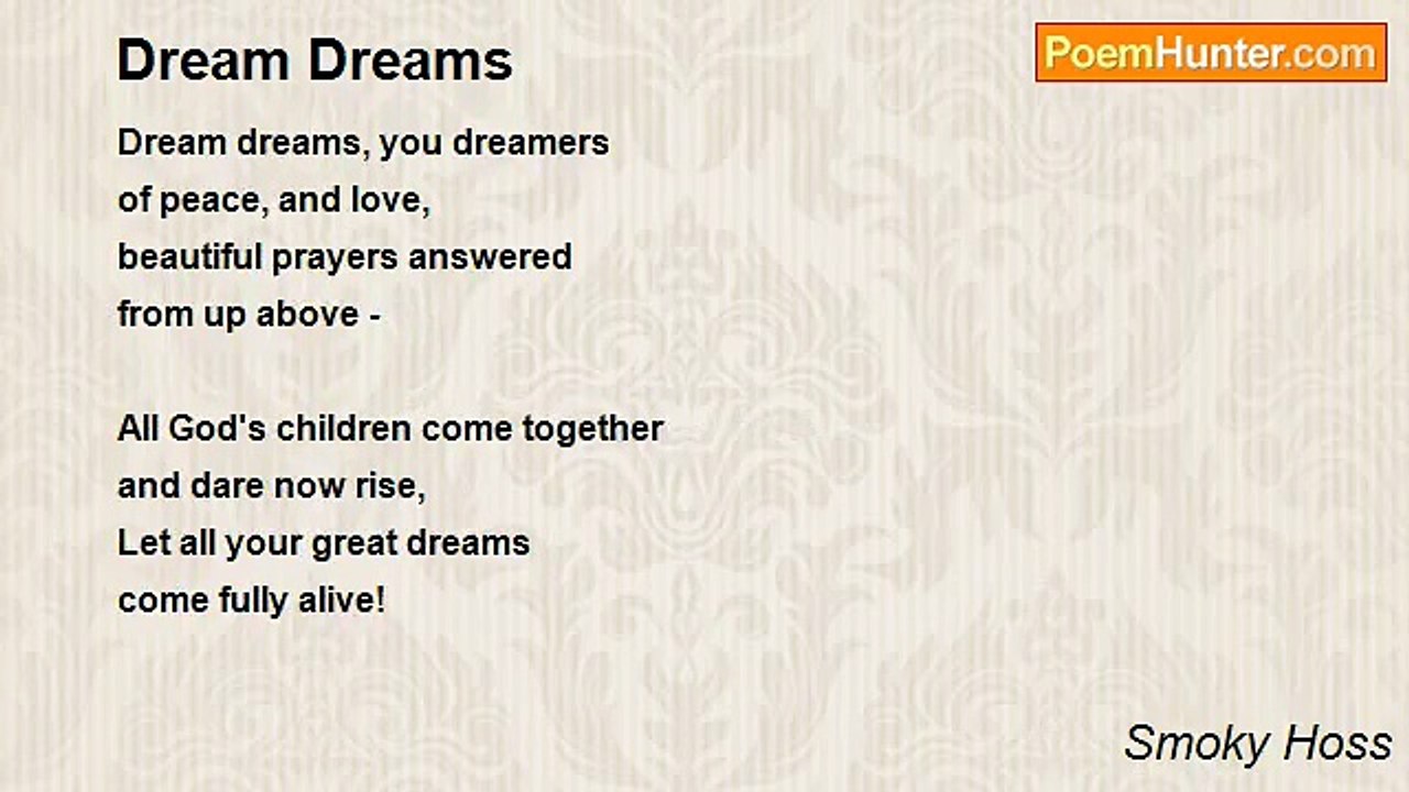 Smoky Hoss - Dream Dreams
