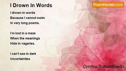 Cynthia BuhainBaello - I Drown In Words