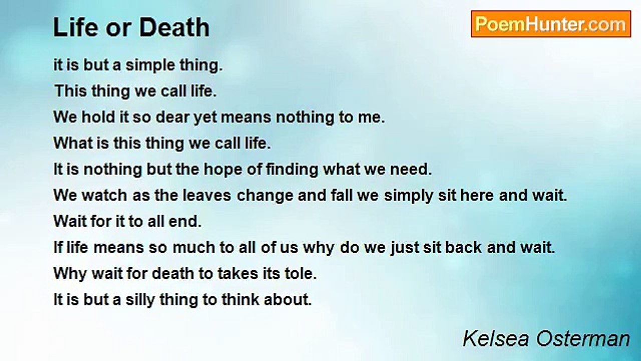 Kelsea Osterman - Life or Death