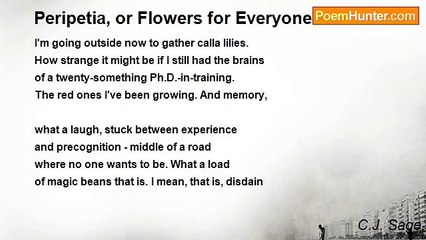 C.J. Sage - Peripetia, or Flowers for Everyone