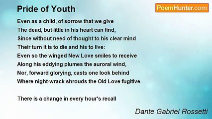 Dante Gabriel Rossetti - Pride of Youth