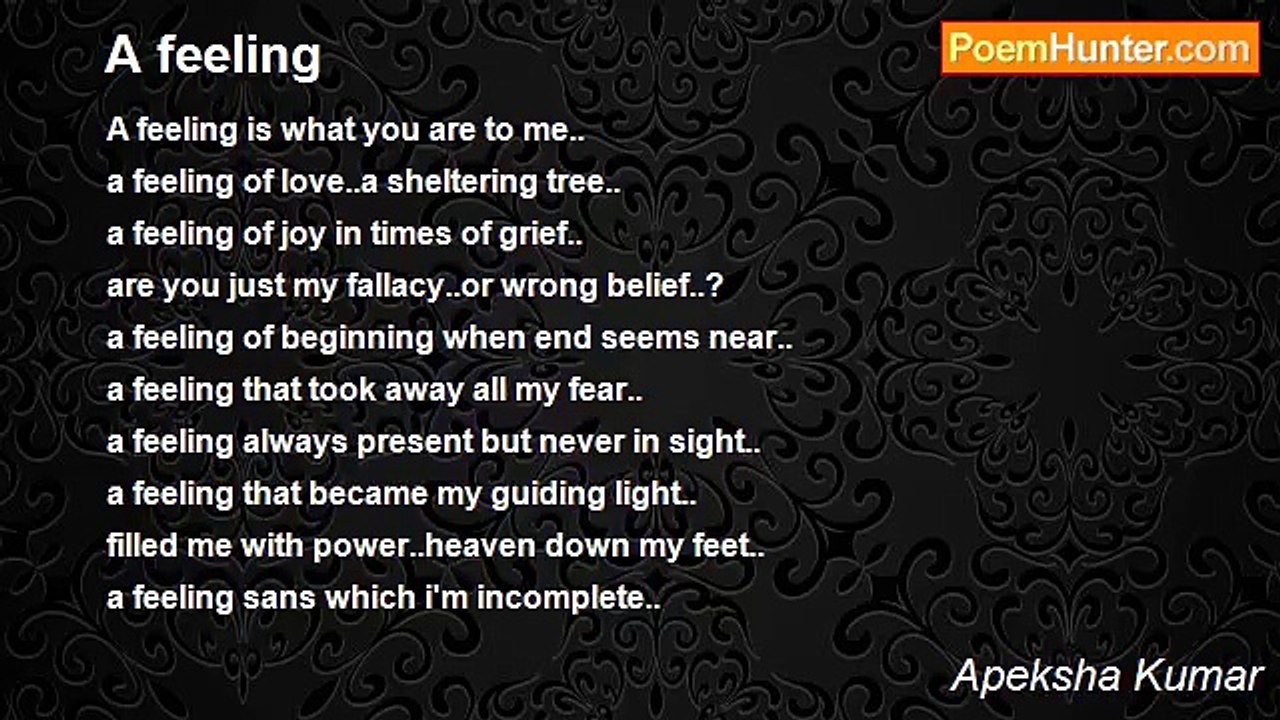 Apeksha Kumar - A feeling