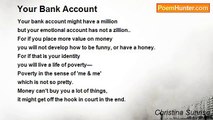 Christina Sunrise - Your Bank Account