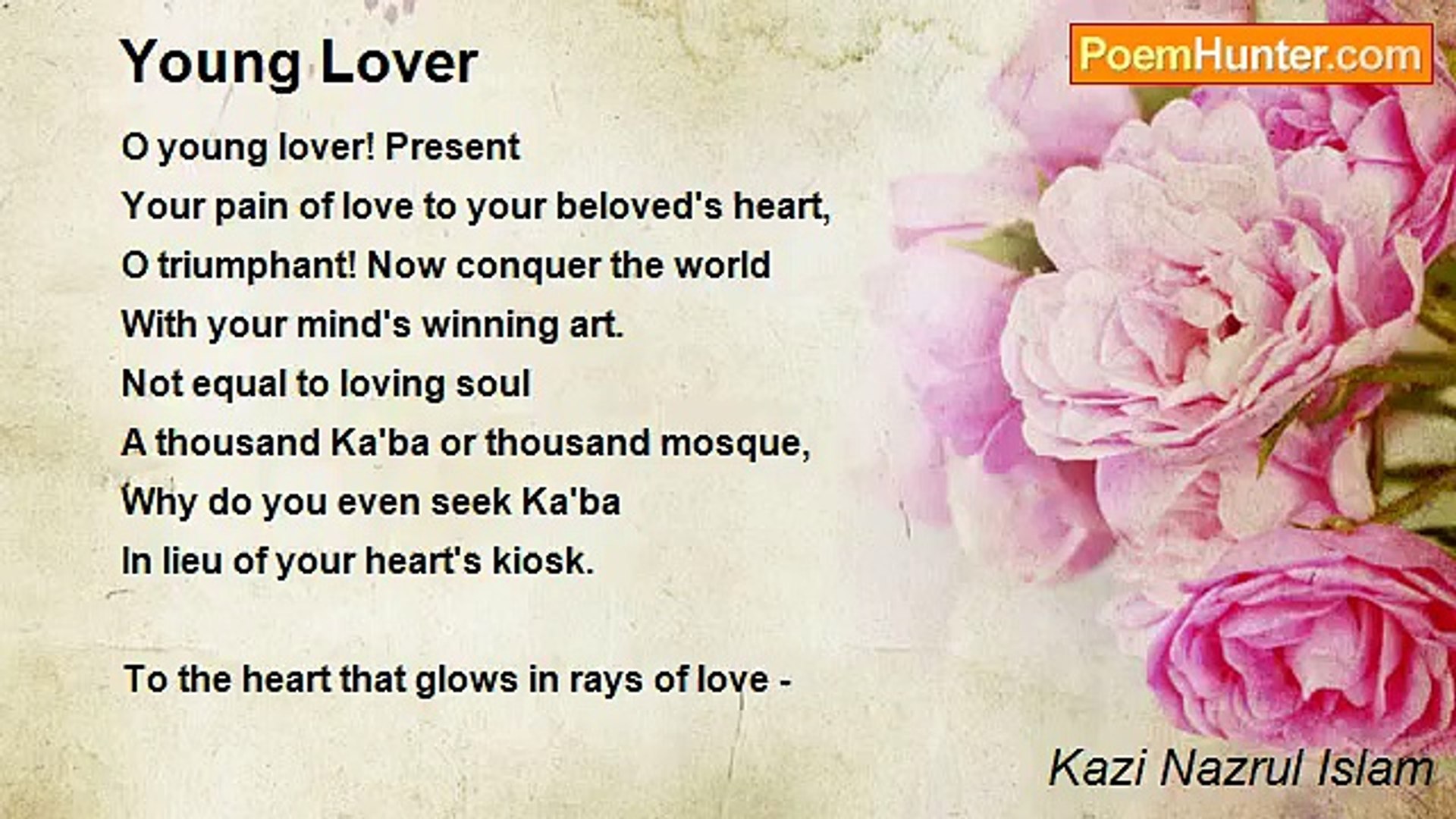 ⁣Kazi Nazrul Islam - Young Lover