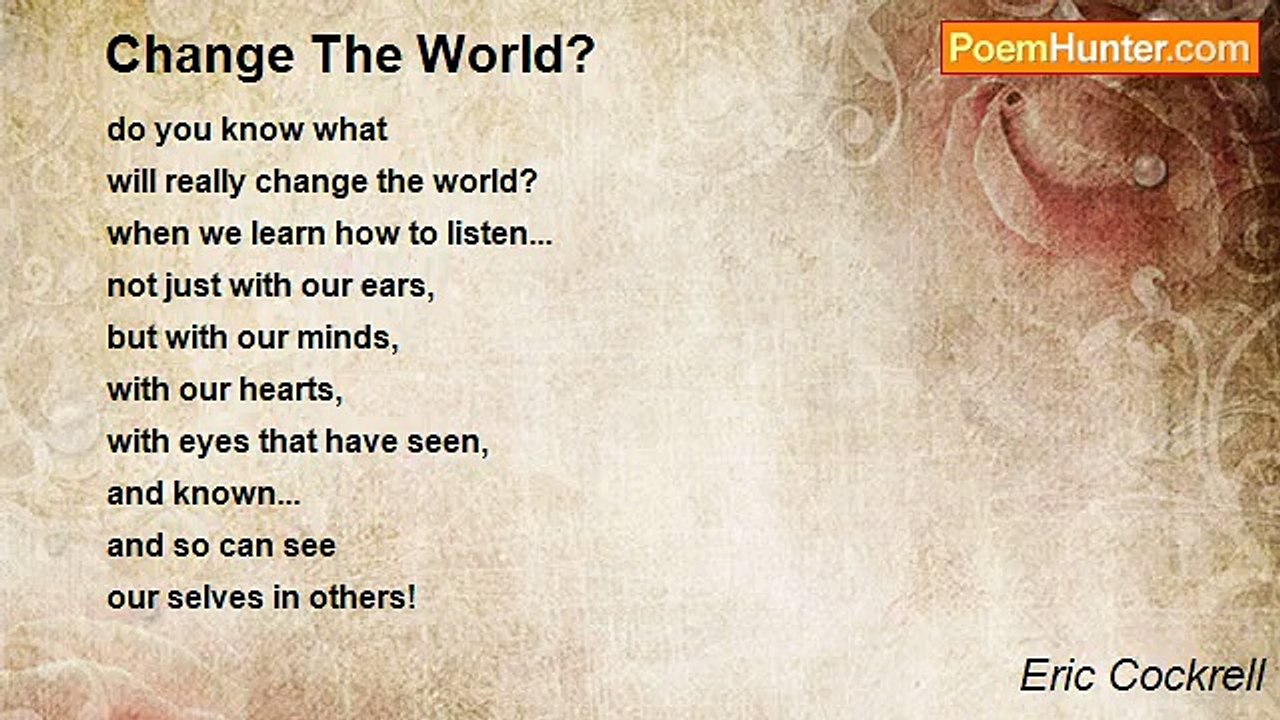 Eric Cockrell - Change The World?