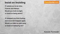 Kenzie Forrester - Insist on Insisting