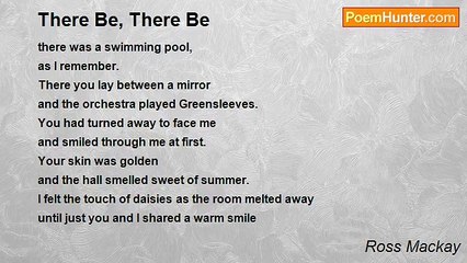 Ross Mackay - There Be, There Be