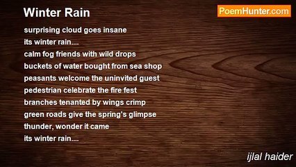 ijlal haider - Winter Rain