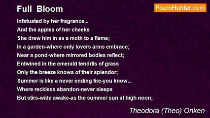 Theodora (Theo) Onken - Full  Bloom