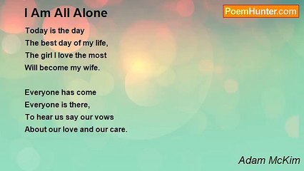 Adam McKim - I Am All Alone