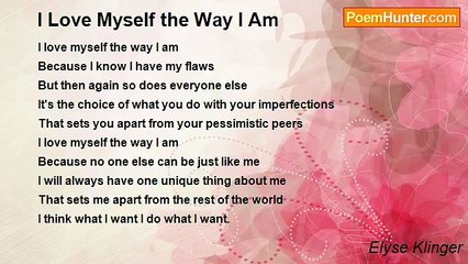 Elyse Klinger - I Love Myself the Way I Am