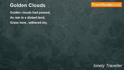 lonely Traveller - Golden Clouds