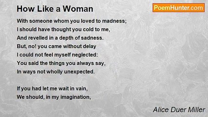 Alice Duer Miller - How Like a Woman