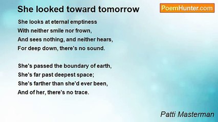 Patti Masterman - She looked toward tomorrow