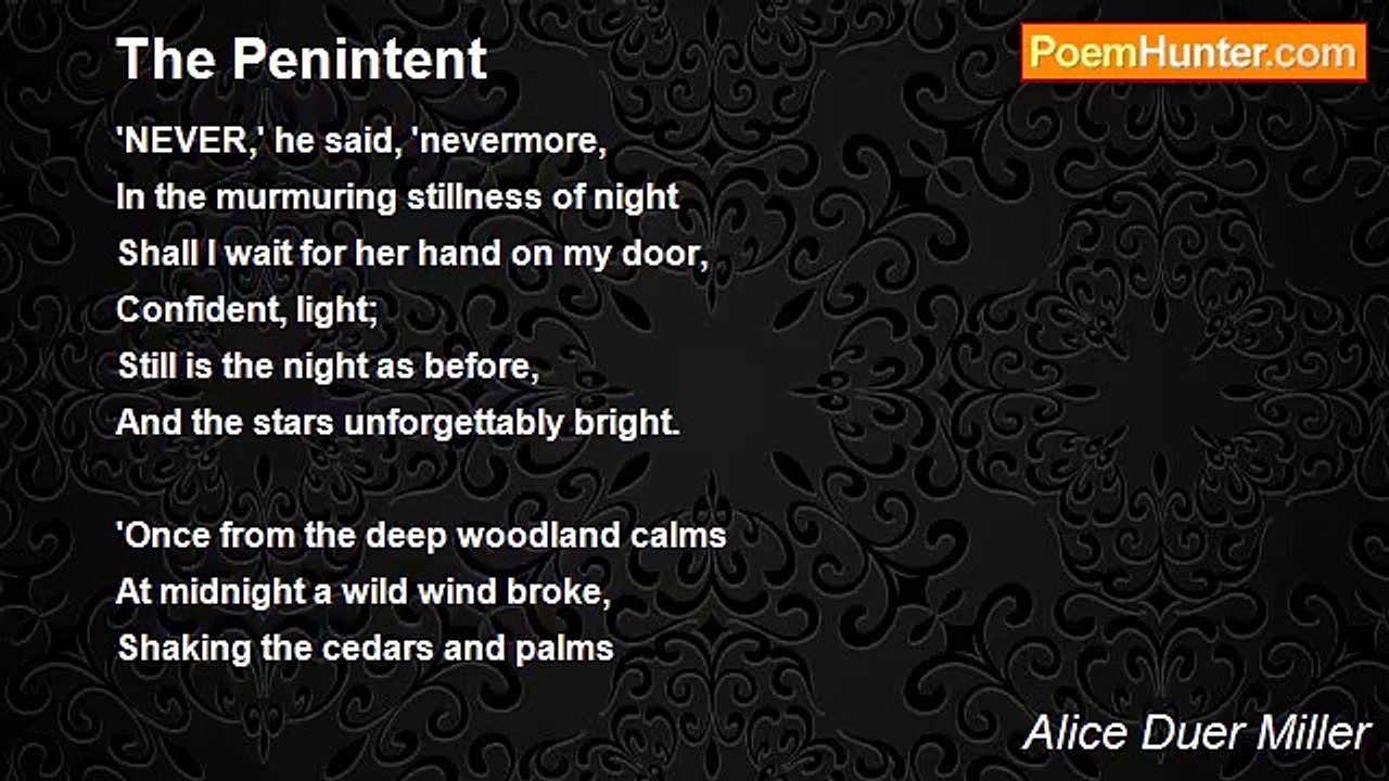 Alice Duer Miller - The Penintent