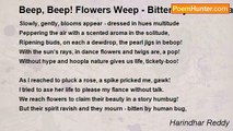 Harindhar Reddy - Beep, Beep! Flowers Weep - Bitten by the Human Bug!