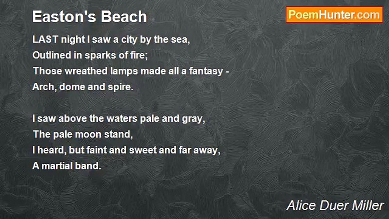 Alice Duer Miller - Easton's Beach