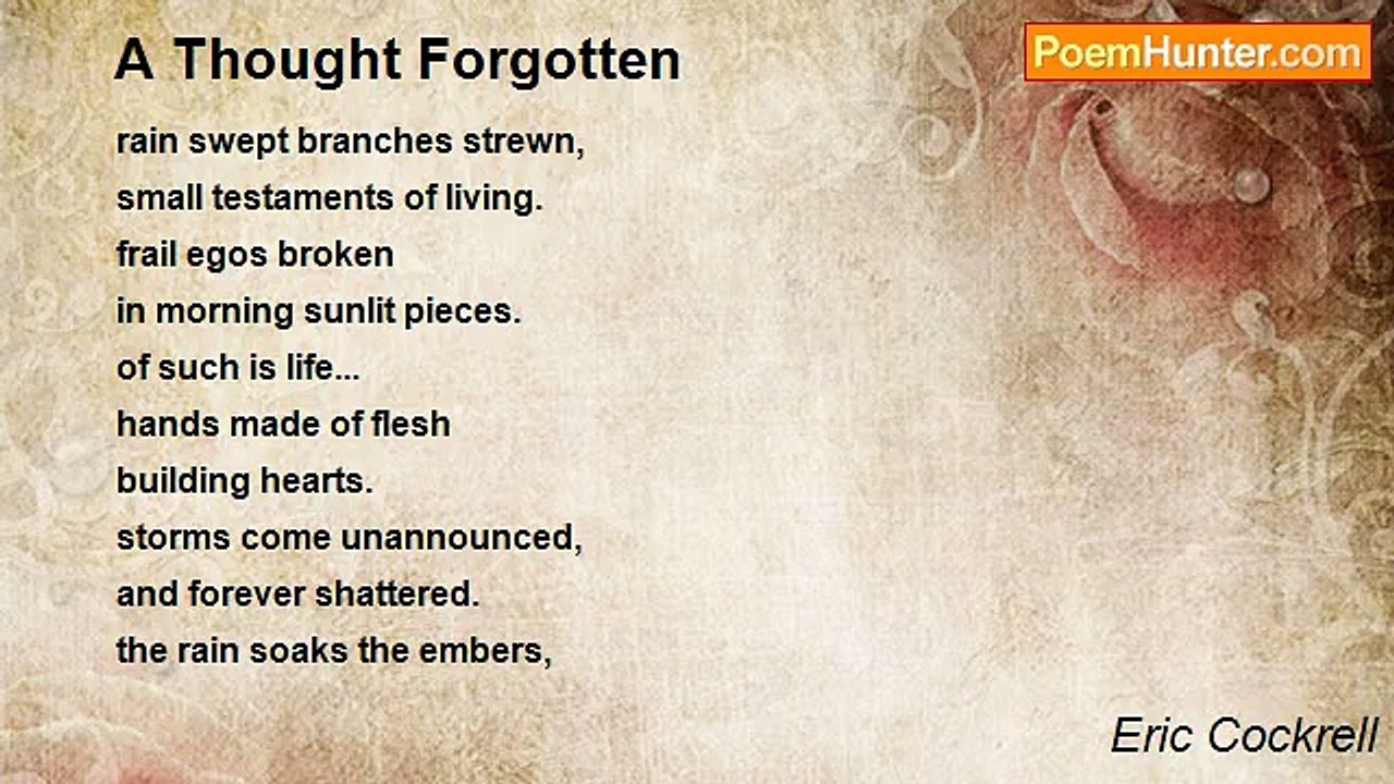 Eric Cockrell - A Thought Forgotten