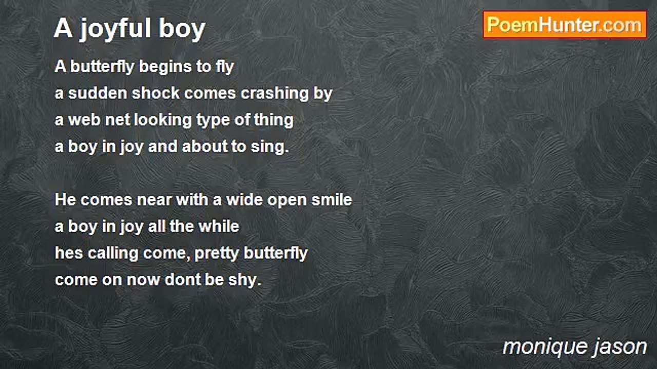 monique jason - A joyful boy