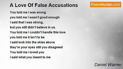 Daniel Warner - A Love Of False Accusations