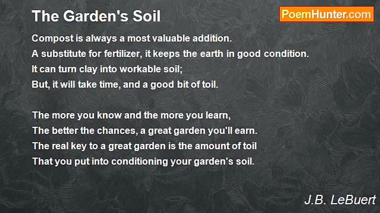 J.B. LeBuert - The Garden's Soil