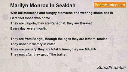 Subodh Sarkar - Marilyn Monroe In Sealdah