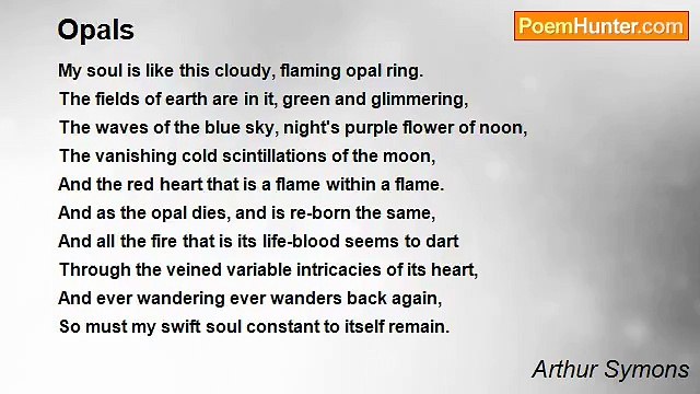 Arthur Symons - Opals