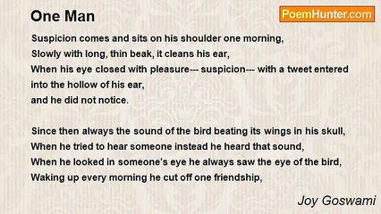 Joy Goswami - One Man