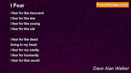 Dave Alan Walker - I Fear