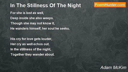 Adam McKim - In The Stillness Of The Night