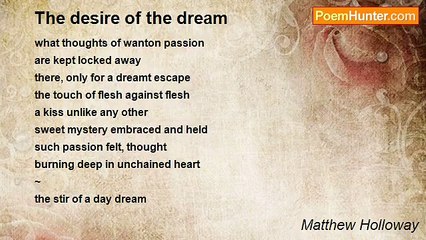 Matthew Holloway - The desire of the dream