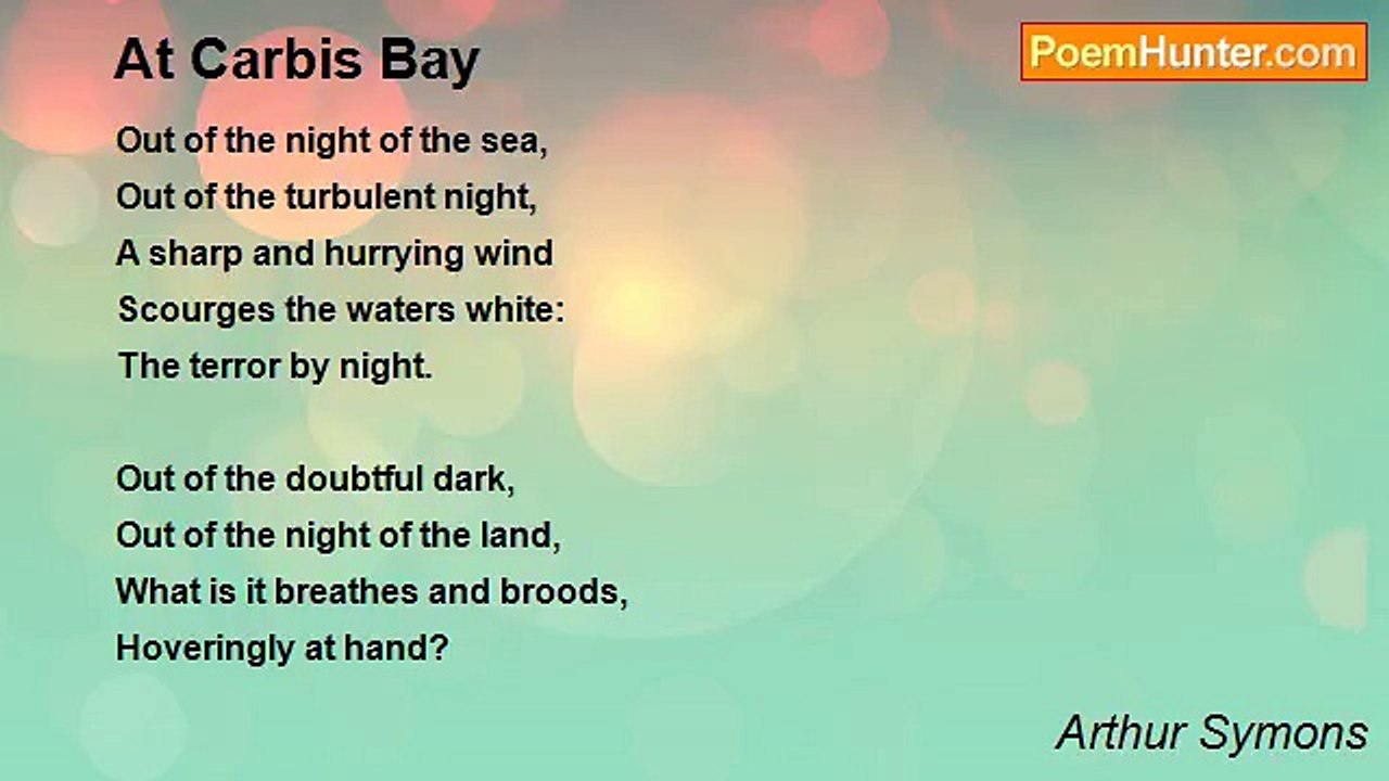 Arthur Symons - At Carbis Bay