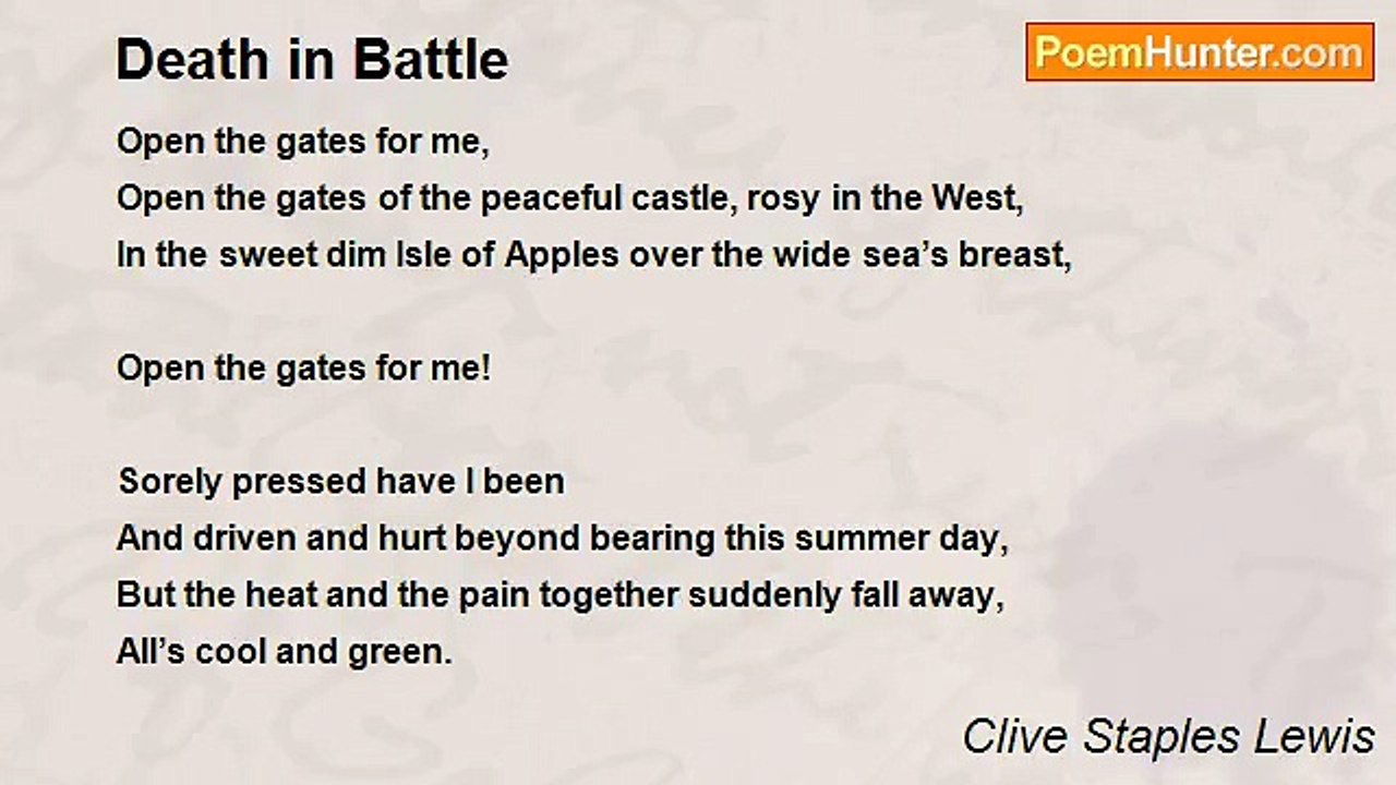 Clive Staples Lewis - Death in Battle