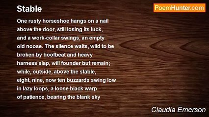 Claudia Emerson - Stable