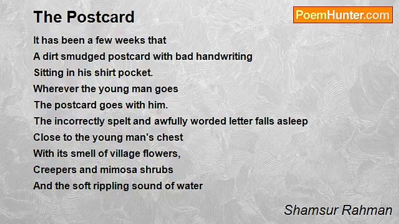Shamsur Rahman - The Postcard