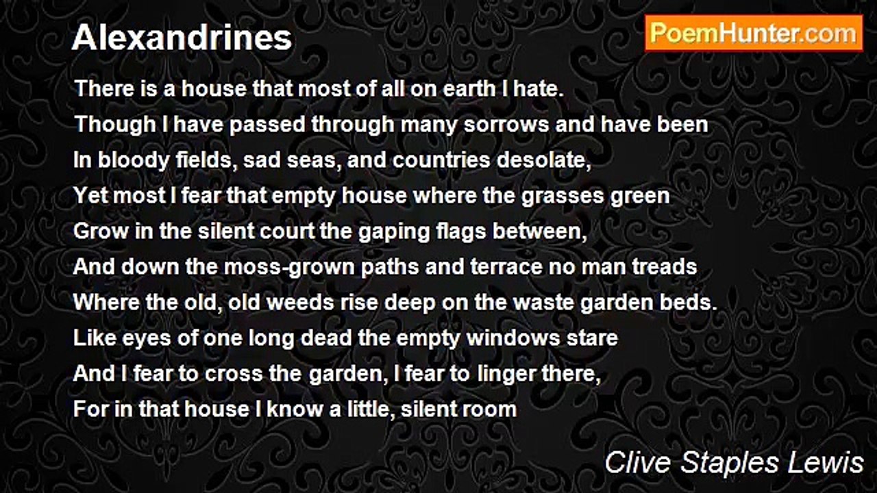 Clive Staples Lewis - Alexandrines