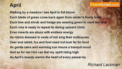 Richard Lackman - April