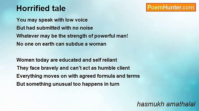 hasmukh amathalal - Horrified tale