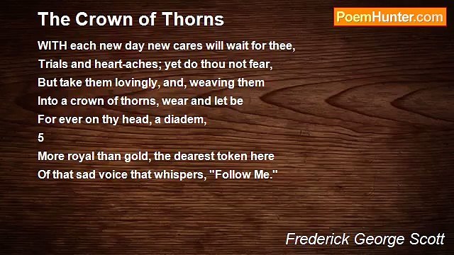Frederick George Scott - The Crown of Thorns