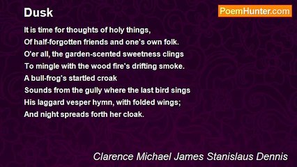 Clarence Michael James Stanislaus Dennis - Dusk