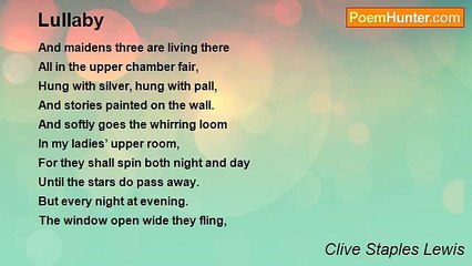Clive Staples Lewis - Lullaby
